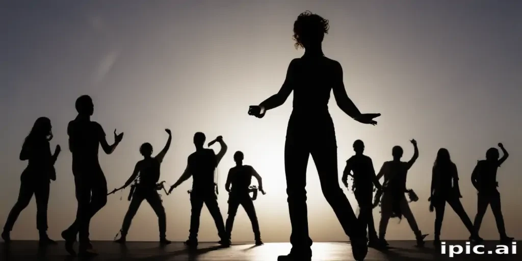 silhouette people png