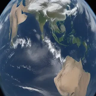 earth from space
