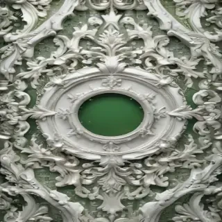 green white background