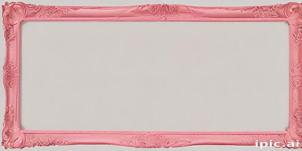 Elegant Pink Frame Ready to Showcase Your Favorite Artwork or Memories