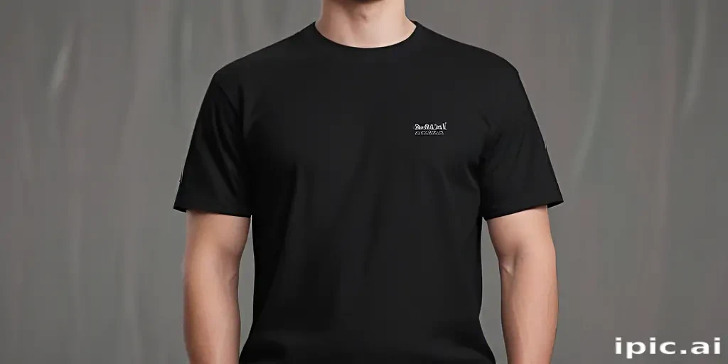 black shirt mockup