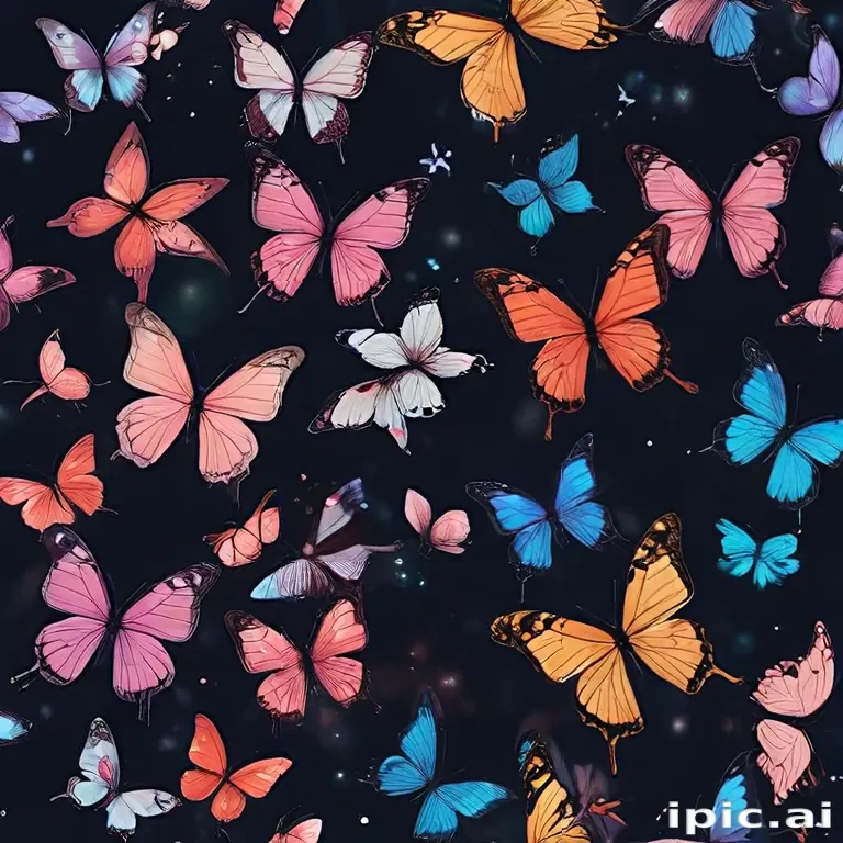 aesthetic butterfly background