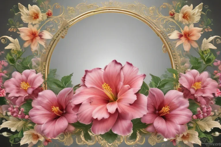 flower transparent border