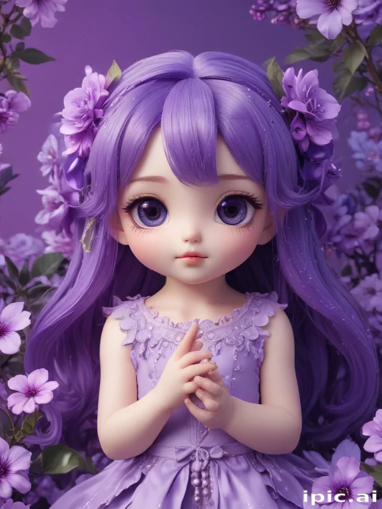 kawaii purple wallpaper
