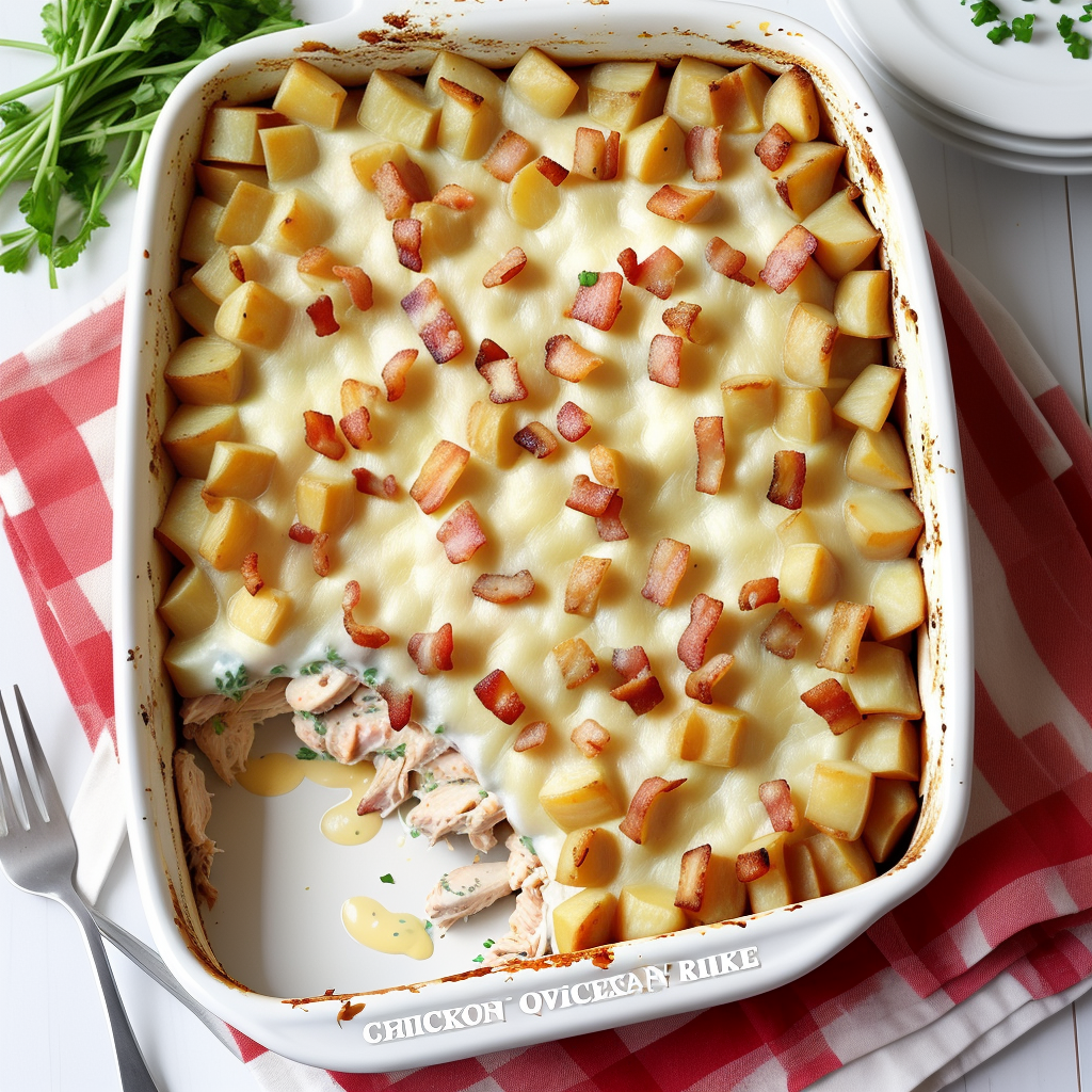 chicken bacon ranch potato casserole