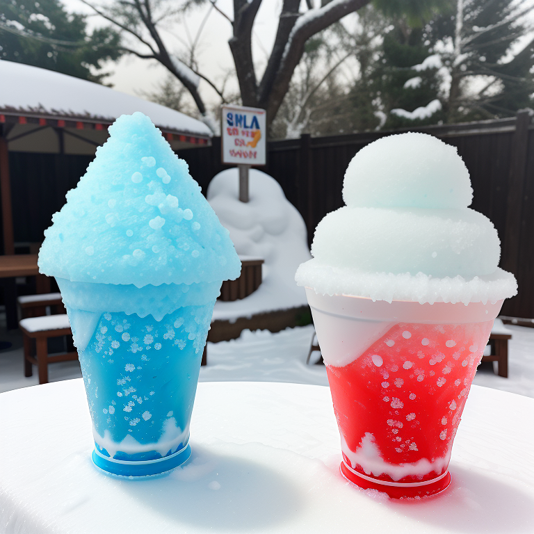 snow cone vs shaved ice