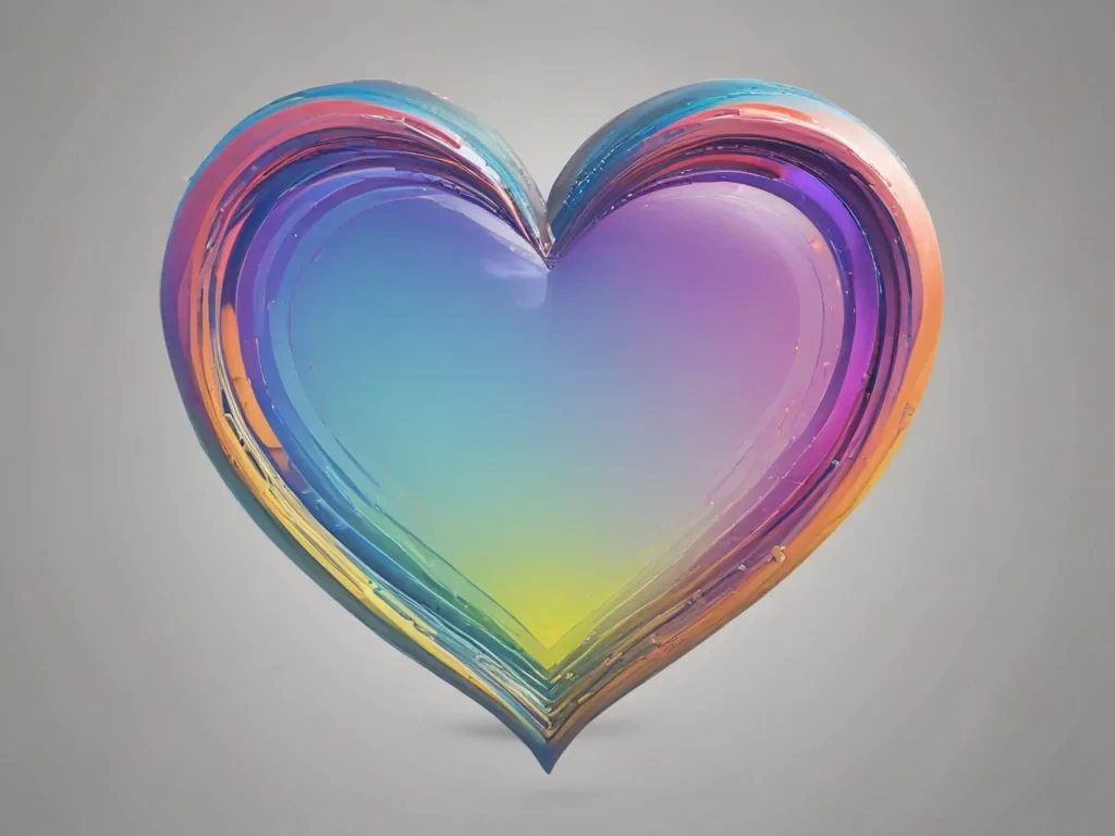 rainbow heart png