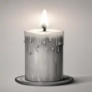 candle drawing