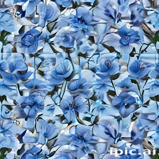 blue flowers background