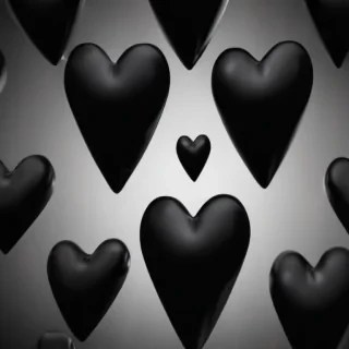 black hearts background