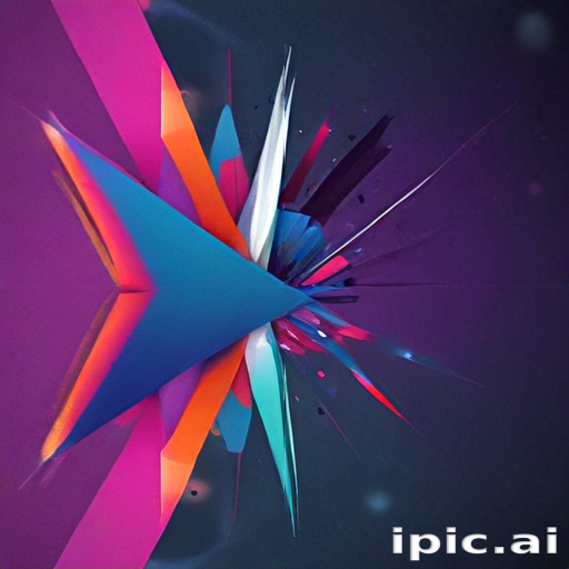 Dynamic Abstract Composition Featuring Bold Colors and Geometric Shapes ...