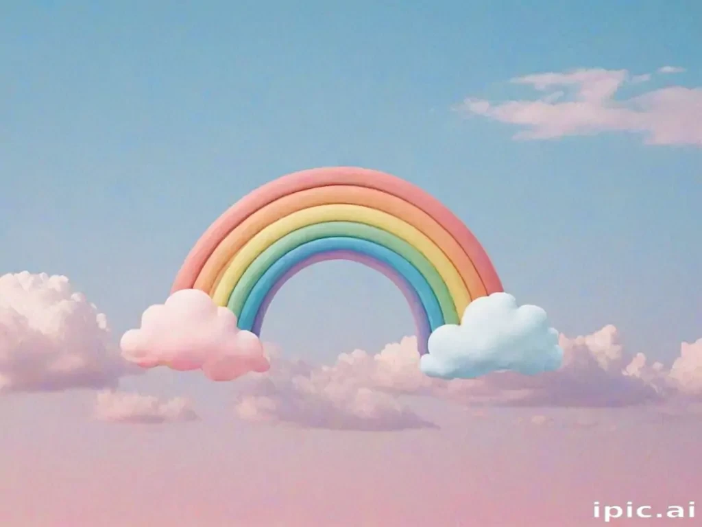 pastel rainbow aesthetic wallpaper