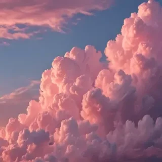 aesthetic pink clouds