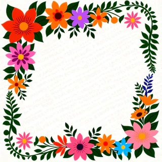 floral borders clipart
