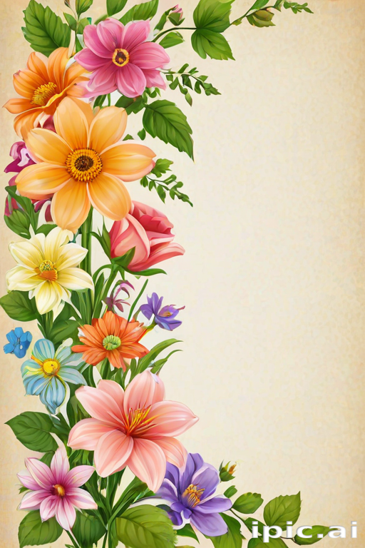 free flower border clipart