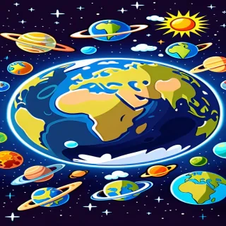 cartoon picture planet earth