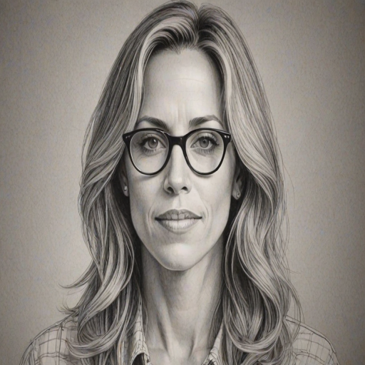 Attractive Sheryl Crow, pencil sketch, portrait of Captivating woman 1959s in glasses, hair style beatnik, outline, clear lines, fine lines, 8k