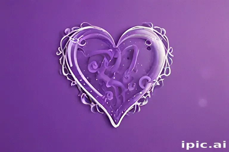 purple wallpaper heart