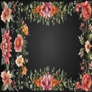 floral borders clipart