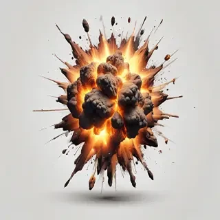explosion transparent background