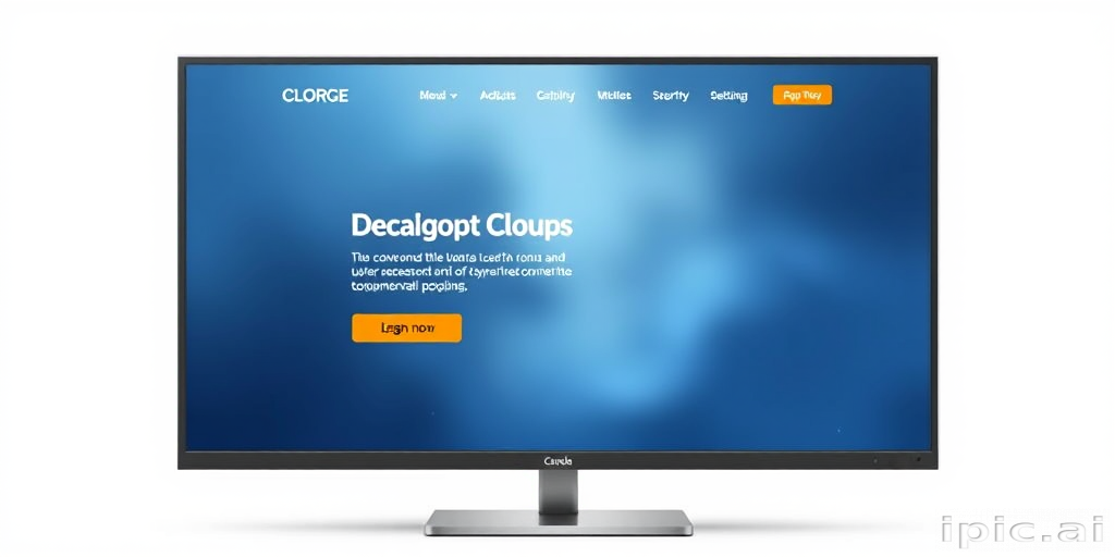 computer website mockup