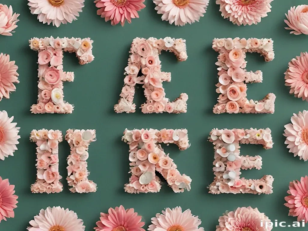 floral letters
