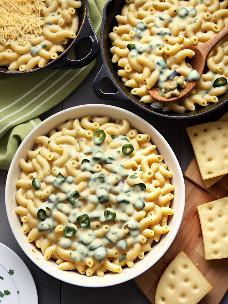 mac and cheese with poblano peppers