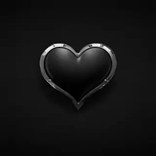 wallpaper black heart