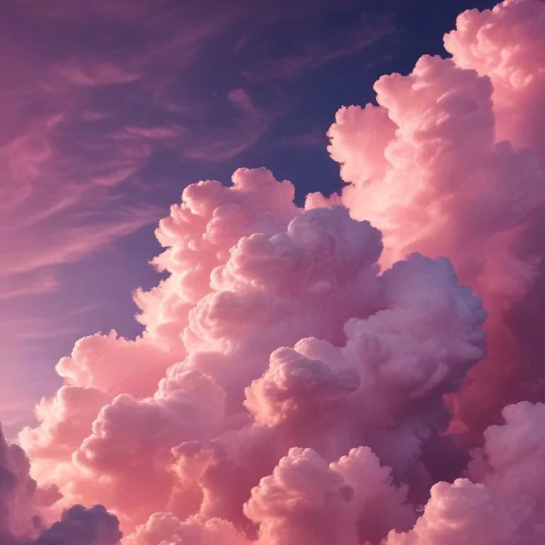 pink cloud background