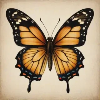 picture of butterfly drawing