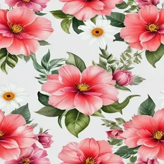 flowers with white background