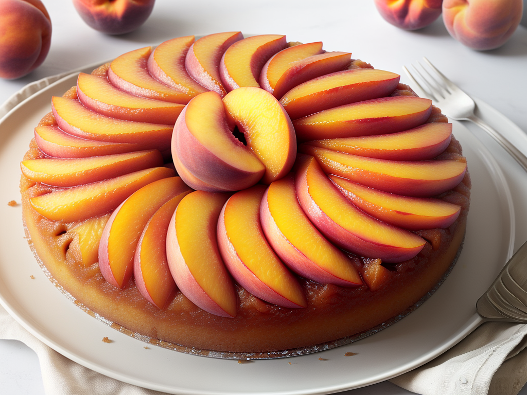 cake mix peach upside down cake
