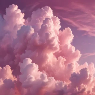 pink cloud background