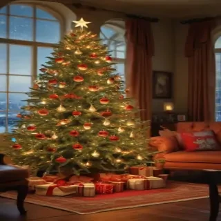 retro christmas image