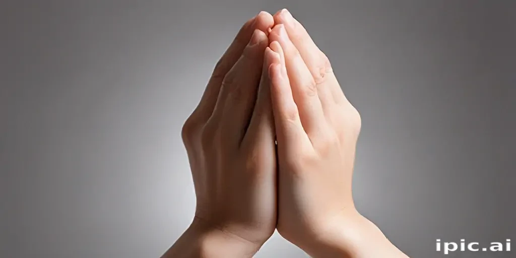 prayer hands transparent background