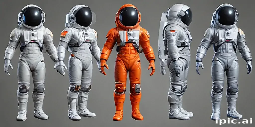 cartoon transparent astronaut suit