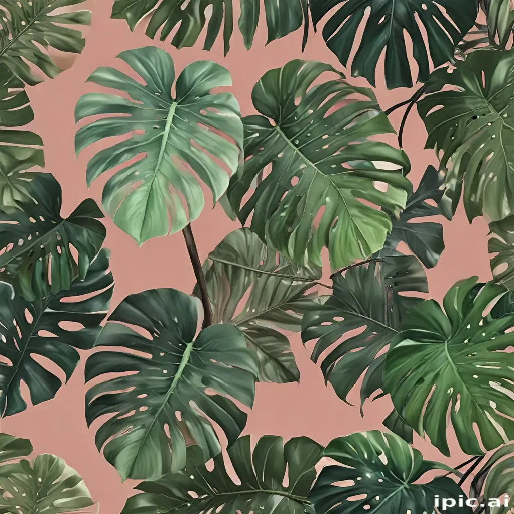 aesthetic monstera wallpaper