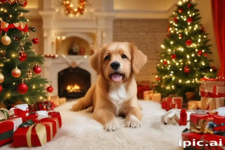 christmas dogs wallpaper