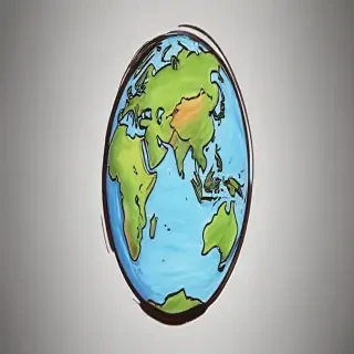 earth cartoon drawing
