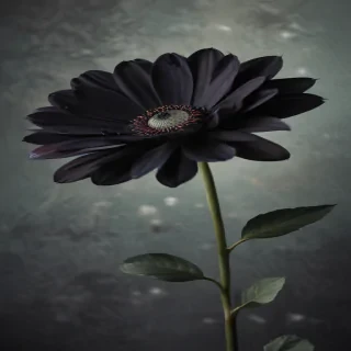 black flower