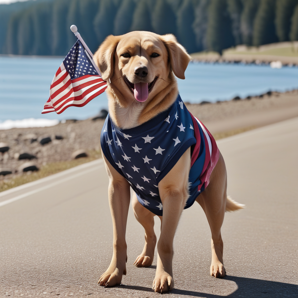 american eagle dog