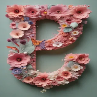 floral letters