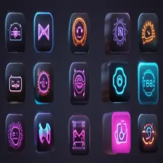 neon app icons