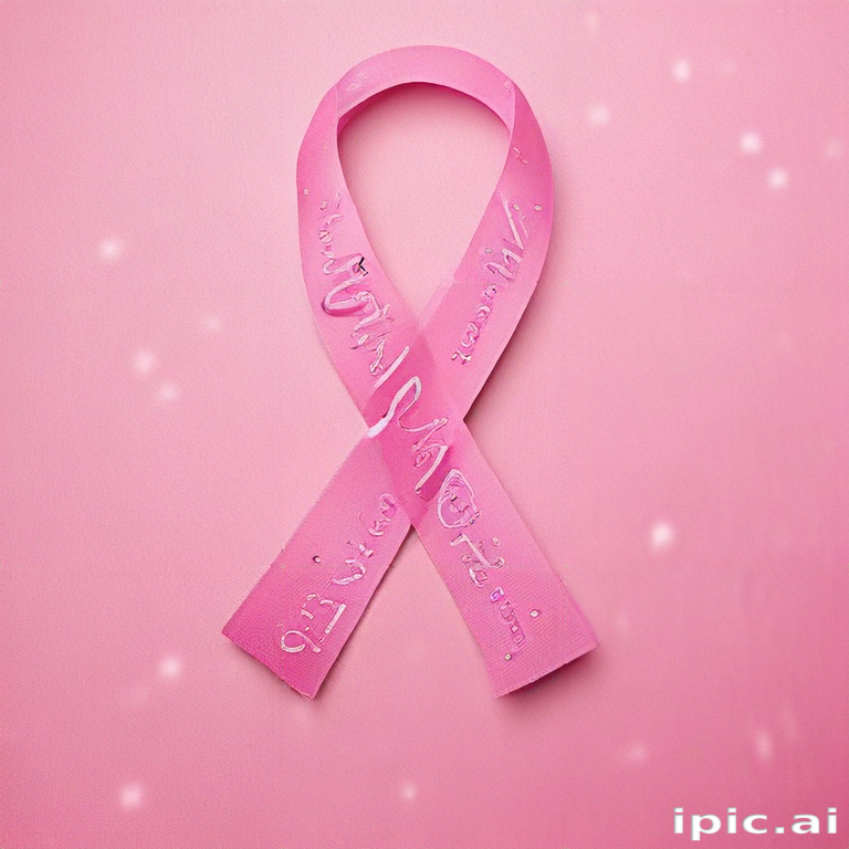 Awareness Ribbon Symbolizing Hope and Support for Breast Cancer ...