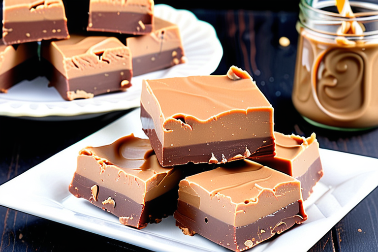 fudge with sweetened condensed milk and peanut butter