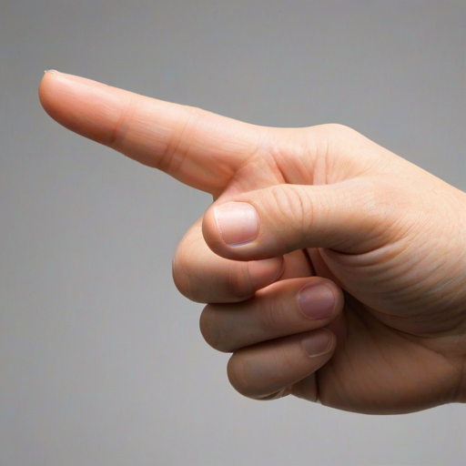 point finger png
