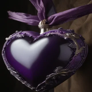 aesthetic purple heart