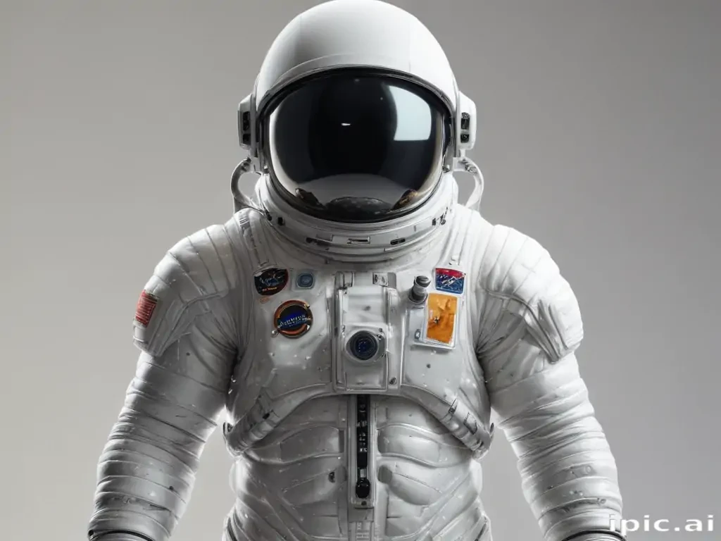 cartoon transparent astronaut suit