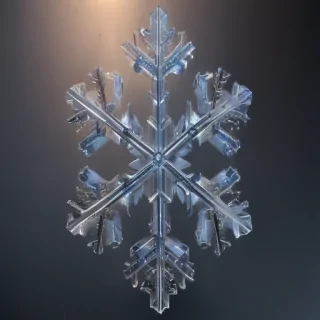 transparent snowflakes