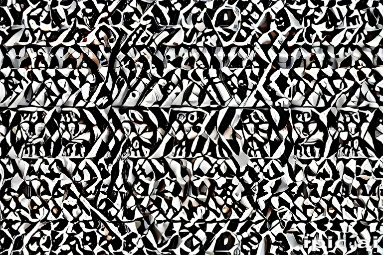 black and white patterns